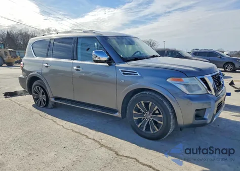 2017 Nissan Armada Sv из США, поврежденный, VIN JN8AY2NC1H9509182